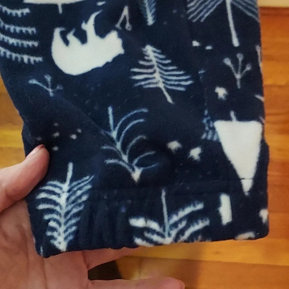 Old Navy Microfleece Pajama Set Blue Trees